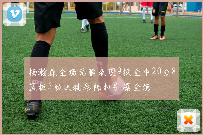 杨瀚森全场无解表现9投全中20分8篮板5助攻精彩隔扣引爆全场